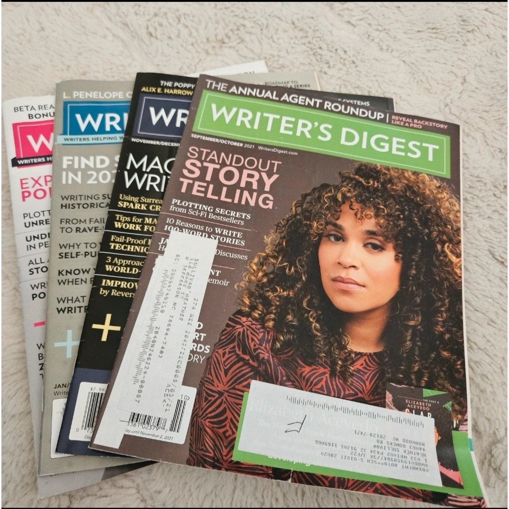 Writer's Digest Magazine Lot 7 Issues 2021-2022 Marlon James Lisa Jewell Writing